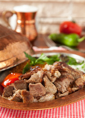 Turkish and Arabic Traditional Lamb Meat Meal , Tandir