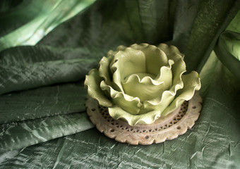 Green folds as a background