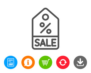 Shopping tag line icon. Special offer sign.