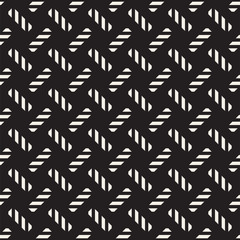 Crosshatch vector seamless geometric pattern. Crossed graphic rectangles background. Checkered motif. Seamless texture of crosshatched bold lines. Trellis simple fabric print.
