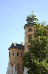 Fototapeta na wymiar Tower of Jan III Sobieski in Wawel castle. Krakow. Poland 