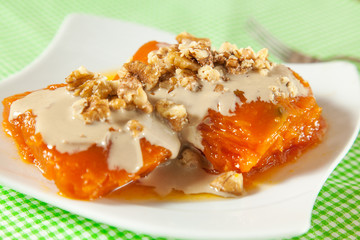 Walnut Pumpkin dessert