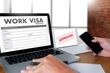  WORK Visa Application Employment Recruitment to Work businessman