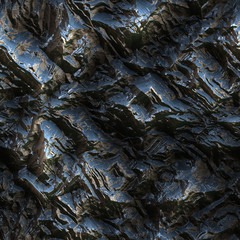 3d illustration - metallisch grob textur