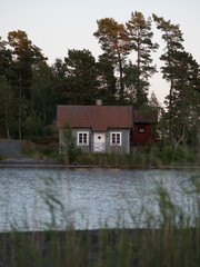 Fototapeta na wymiar Swedish summer house 