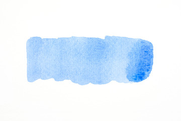 Abstract blue watercolor on paper texture