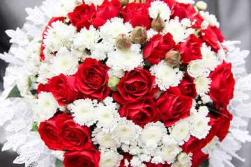 beautiful wedding bouquet of flowers - 167091216