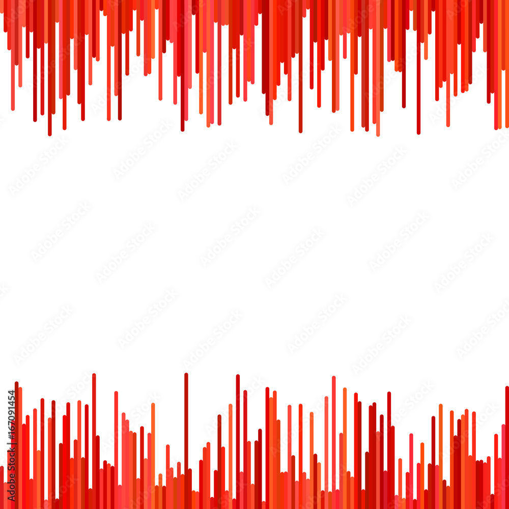 Poster Modern abstract geometrical background from vertical stripe pattern in red tones