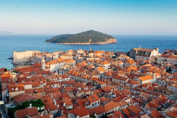 Naklejka na ściany i meble Beautiful view on Dubrovnik old town.