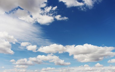 Obraz premium white cloud blue sky