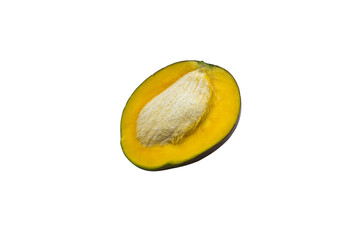 Mango with a bone in a cut, pip