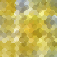 Abstract hexagons vector background. Geometric vector illustration. Creative design template. Yellow, gray colors.