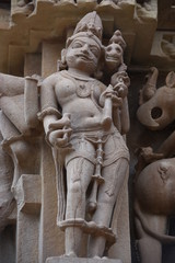 Scupture at Jagadamba temple Khajuraho 