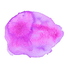 Purple watercolor stain