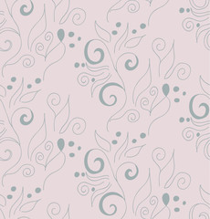 Vector, seamless background with a floral pattern