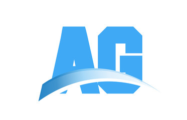 Obraz na płótnie Canvas AG Initial Logo for your startup venture