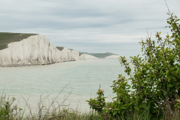 Scogliere bianche al Seven Sisters Country Park - Sussex, Inghilterra