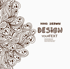 Hand drawn design vector background