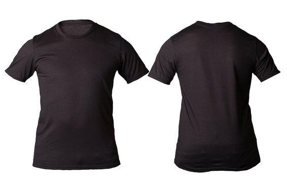 Black color T shirt for template design
