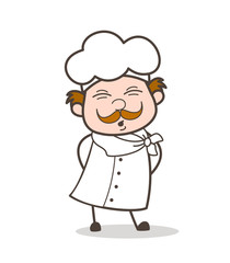 Cartoon Funny Chef Doing Acting