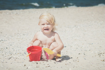 Cute little girl. Instagram stylization