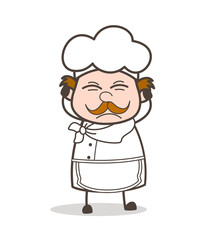 Cartoon Chef Frustrated Face Expression