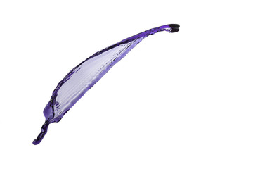 fluid splash purple color flying