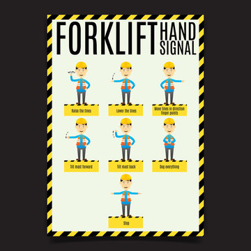 Forklift Hand Signal Poster.