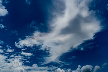 White cloud with Blue sky