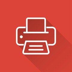 Printer - vector icon.
