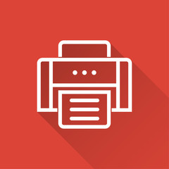 Printer - vector icon.