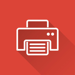 Printer - vector icon.