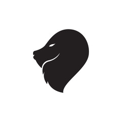 lion silhouette vector logo