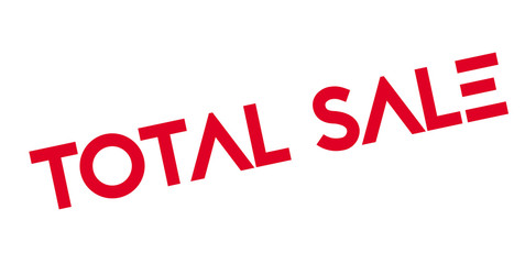 Total Sale rubber stamp. Grunge design with dust scratches. Effects can be easily removed for a clean, crisp look. Color is easily changed.