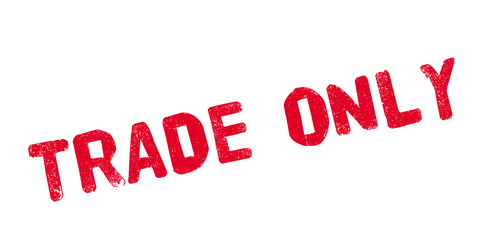 Trade Only rubber stamp. Grunge design with dust scratches. Effects can be easily removed for a clean, crisp look. Color is easily changed.