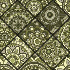 Seamless pattern. Vintage decorative elements. Hand drawn background. Islam, Arabic, Indian, ottoman motifs. Perfect for printing on fabric or paper.