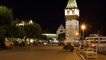 Lindau Bodensee bei Nacht