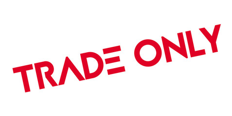 Trade Only rubber stamp. Grunge design with dust scratches. Effects can be easily removed for a clean, crisp look. Color is easily changed.