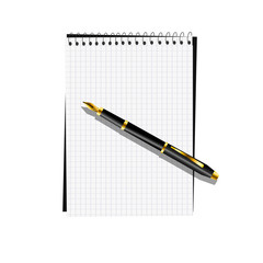 Notebook with pen