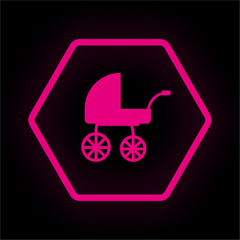 Neon Button Polygon - Buggy