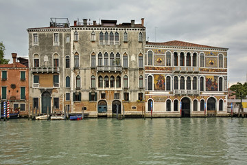 Naklejka premium Grand canal in Venice. Region Veneto. Italy