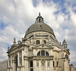 Fototapeta na wymiar Santa Maria della Salute church in Venice. Region Veneto. Italy