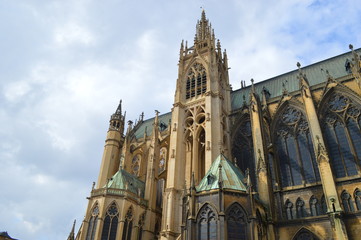 Fototapeta na wymiar Cathédrale Saint-Etienne in Metz, France