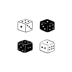 Vector illustration of dices