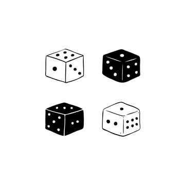 Vector illustration of dices