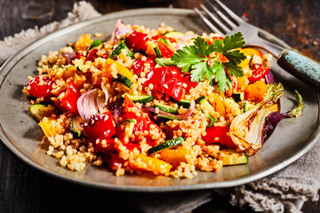 Quinoa salad with vegetables