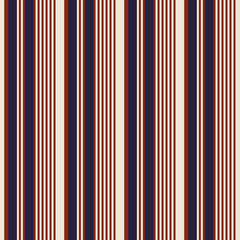 Retro fabric usa Color fashion style seamless stripes pattern. Abstract vector background.