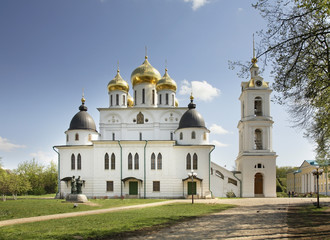 Cathedral of Dormition in Dmitrov Kremlin. Russia