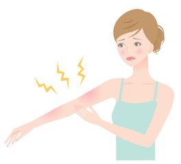 腕　肌荒れ　女性