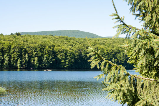 Mountain landscape with river
